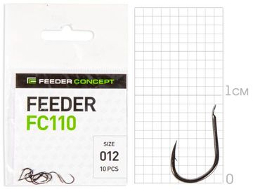 Крючки FC FEEDER FC110 №12, 10 шт.