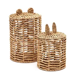 Набор из 2 детских корзин Venezia из натурального волокна 40 см / 50 см
