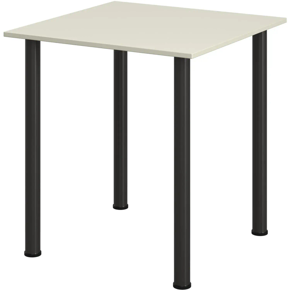 Стол обеденный Комус МДС 70х70 серый/черный