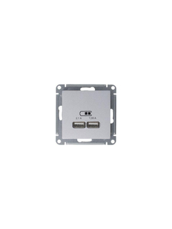 Розетка USB AtlasDesign тип A+A 5В 1х2.1А 2х1.05А механизм жемчуж. SE ATN000433