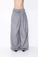 Брюки с драпировкой