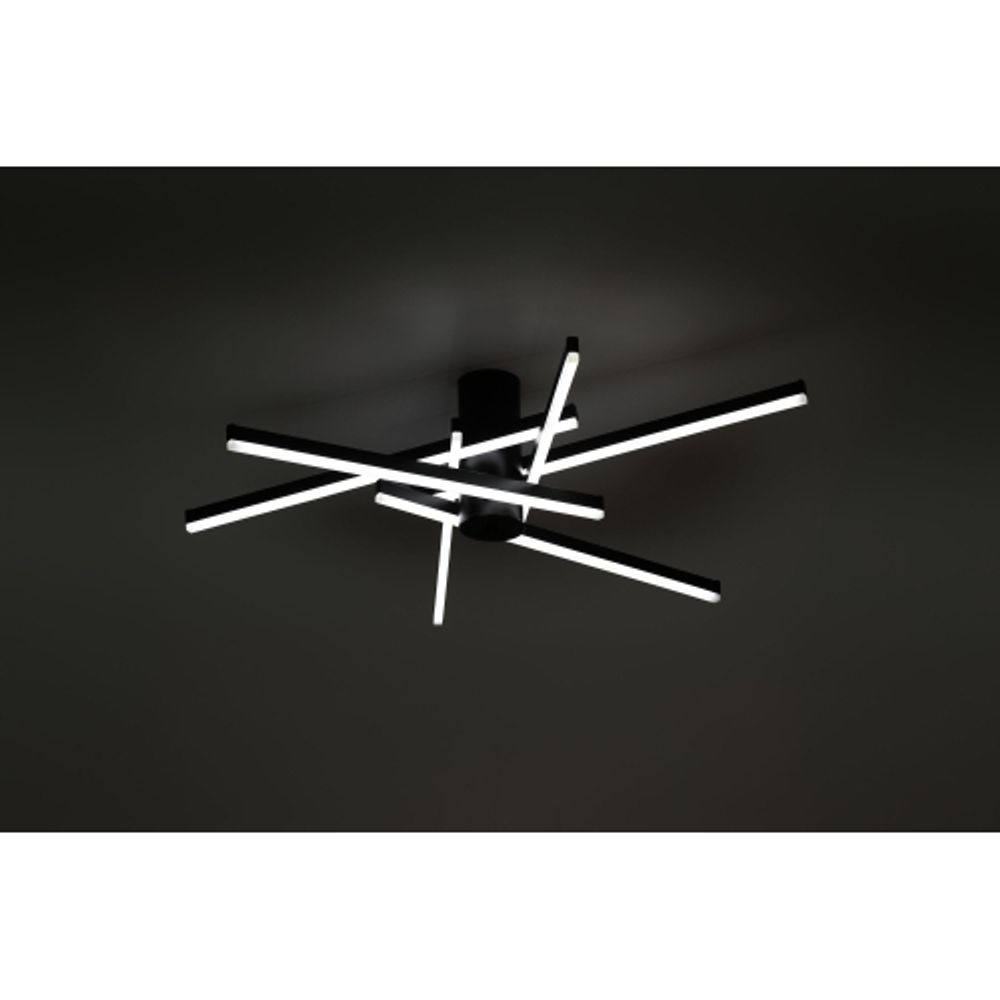 Светильник потолочный светодиодный Rivoli Violet 6180-201 LED 90Вт 3000-6000К чёрный с пультом | Rivoli