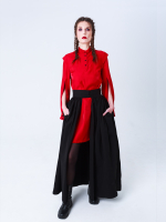 Платье "Горицвет". Красное