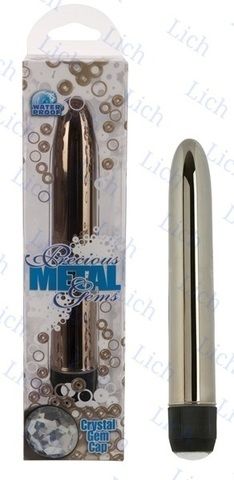Стальной водонепроницаемый вибратор PRECIOUS METAL GEMS
