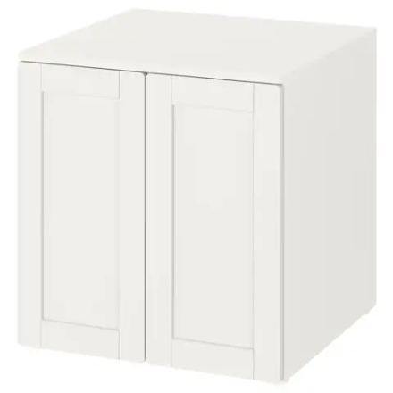 Шкаф детский - IKEA PLATSA/SMÅSTAD/SMASTAD, 60x55x63 см, белый, ИКЕА