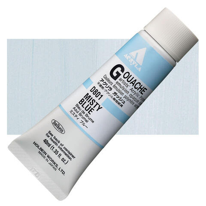 Holbein Acrylic Gouache 40 мл. 801 [А] Misty Blue