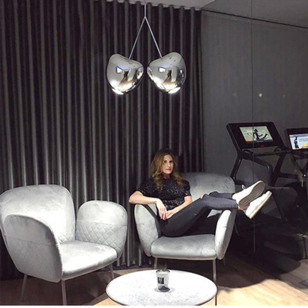 Pendant design lamp  Сherry by Qeeboo (Chrome)