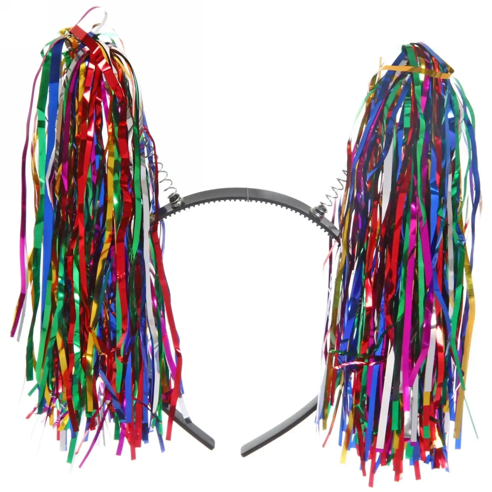 Ободок карнавальный «Радужные кисточки», микс цветов