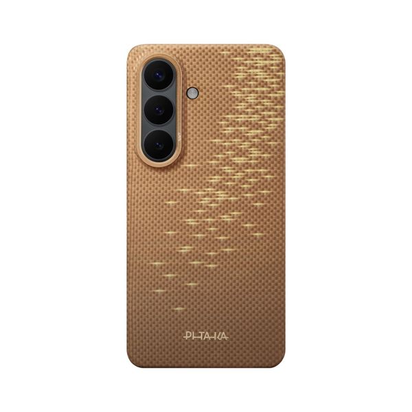 Чехол Pitaka Edge Case для Samsung S26+, Золотой блик | Golden Glint