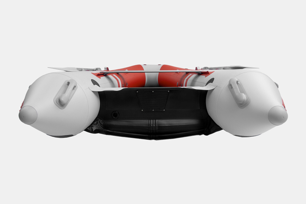 Надувная лодка GLADIATOR E380PRO красно-белый