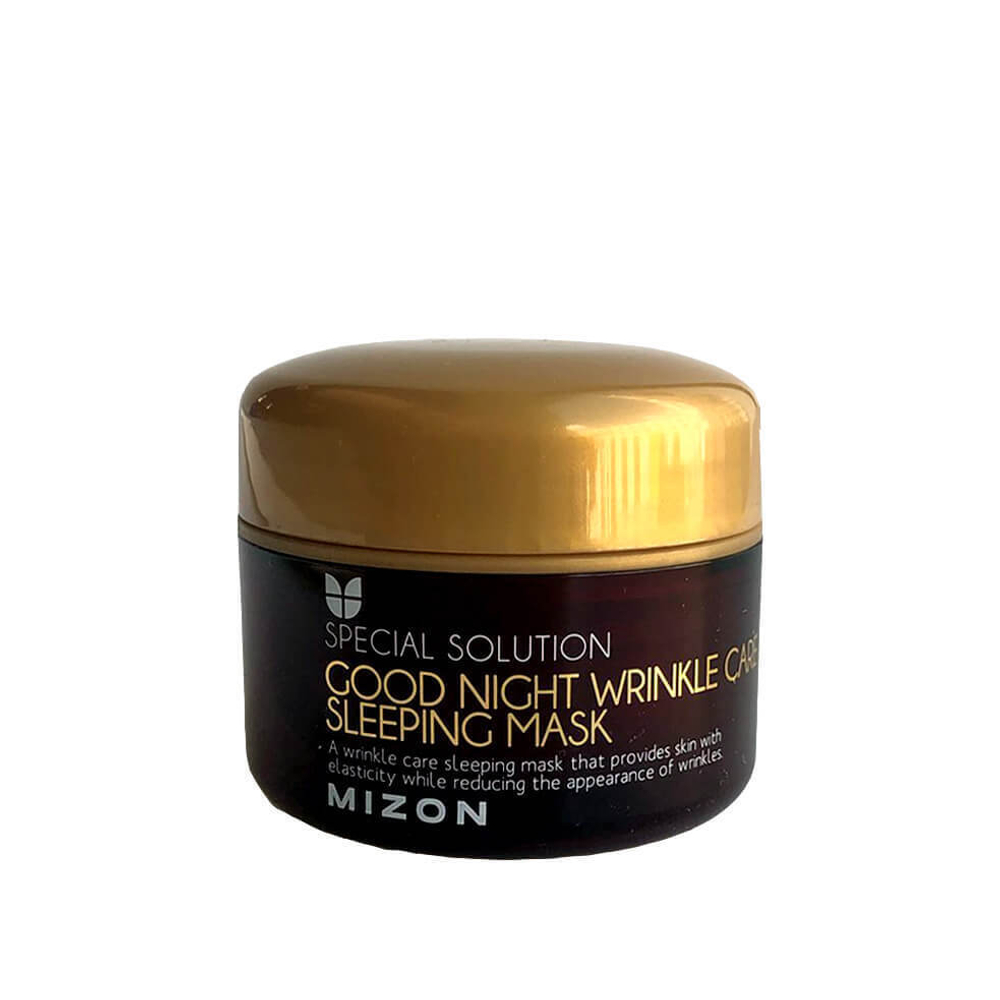 Ночная антивозрастная осветляющая маска с пептидами Mizon Good Night Wrinkle Care Sleeping Mask против морщин, 75 мл