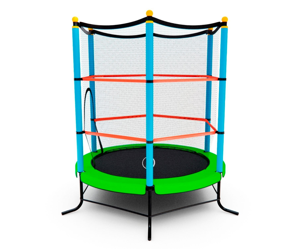 Батут детский DFC SMRKIDS 55" с сеткой, GREEN