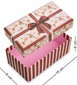 WG-86-D Коробка подарочная цв.коричн