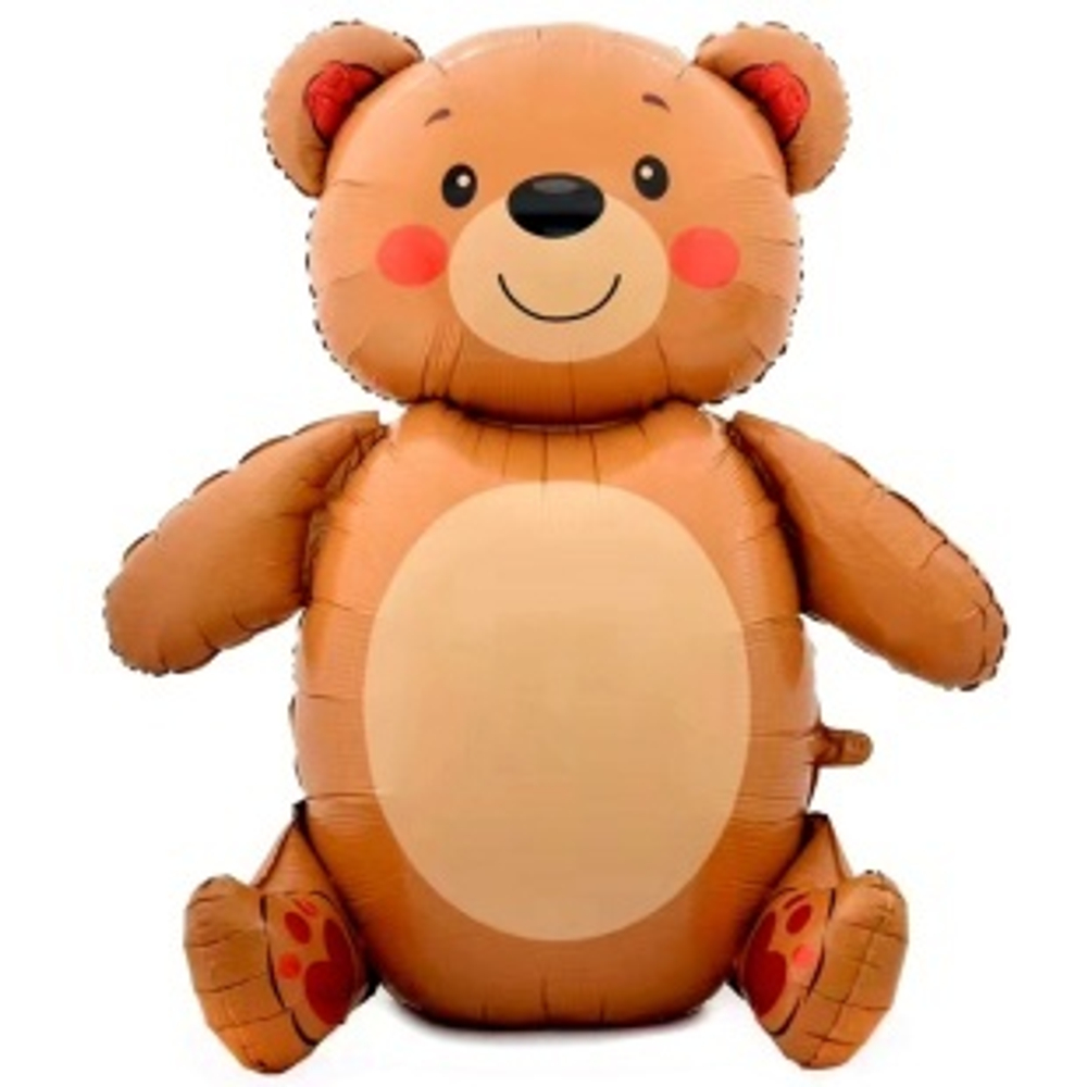 Шар 3D (58""/147 см) Фигура, Сидячий мишка, 1 шт. в уп. И90