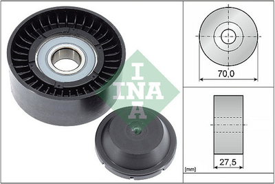 INA - 532061010-INA - Deflection/Guide Pulley, V-ribbed belt