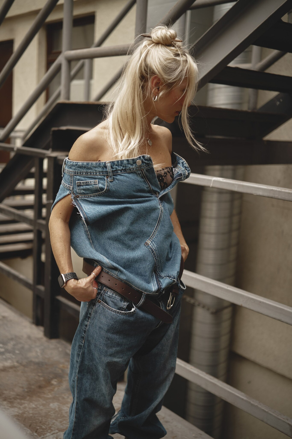 Upcycling комбинезон объемный