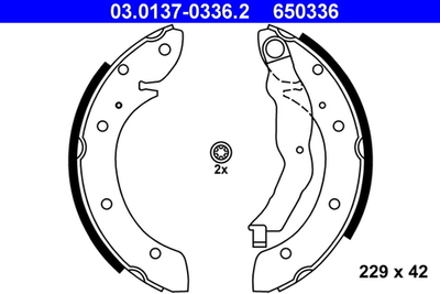 ATE - 03013703362-ATE - Brake Shoe Set