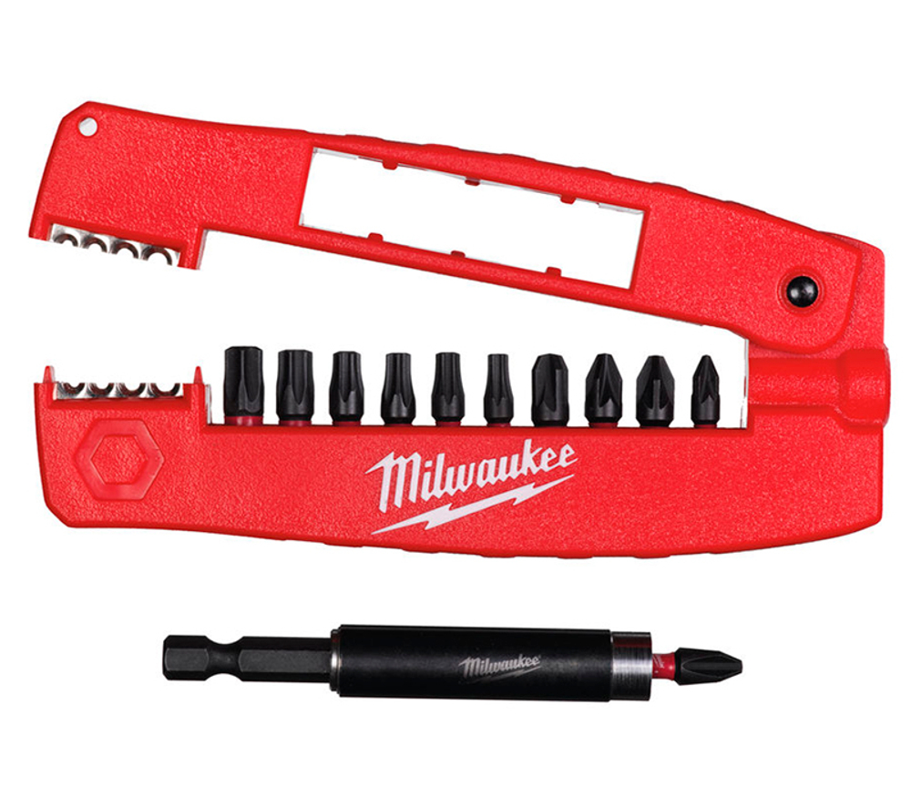 Набор бит Milwaukee SHOCKWAVE "Крокодил №2" (12шт)