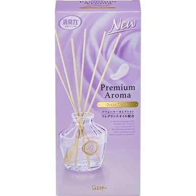 Освежитель воздуха для комнаты с ротанговыми палочками и ароматом "Утончённая красота" 50 мл ST Shoushuuriki Premium Aroma Stick