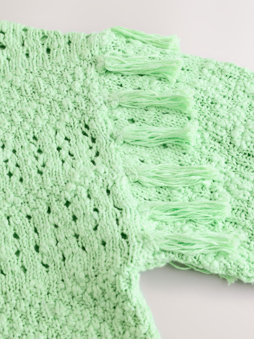 Джемпер вязаный для девочки Next AB7-188, Салатовый