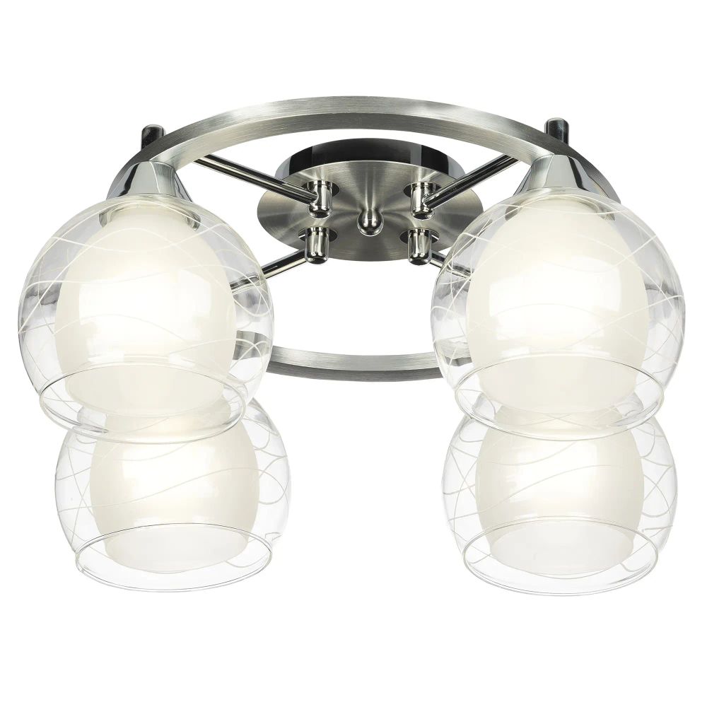 Citilux Буги CL157142 Люстра потолочная Алюминий Хром