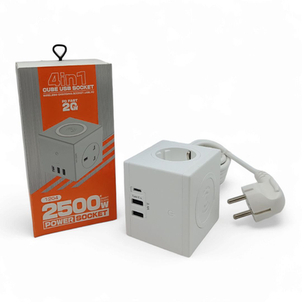 Сетевой удлинитель с USB-портами 1204