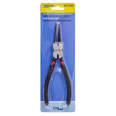 Съемник стопорных колец прямой на сжатие (L-175мм), в блистере Partner PA-68-175HS