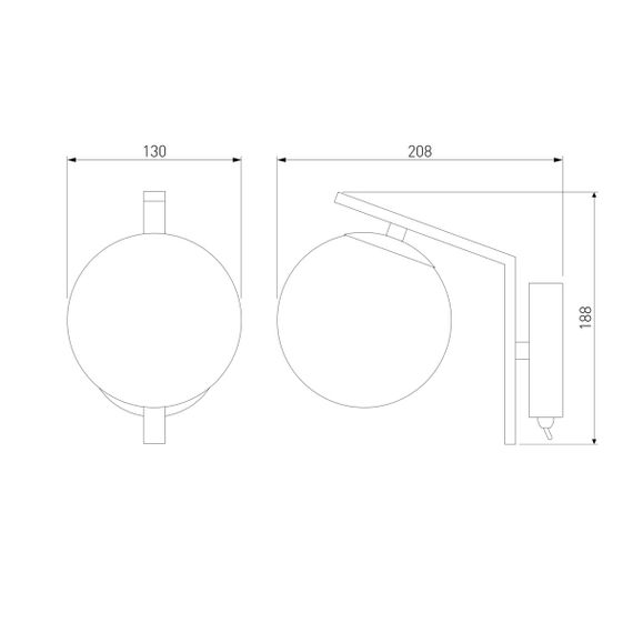 Бра Eurosvet Shape 70132/1 хром