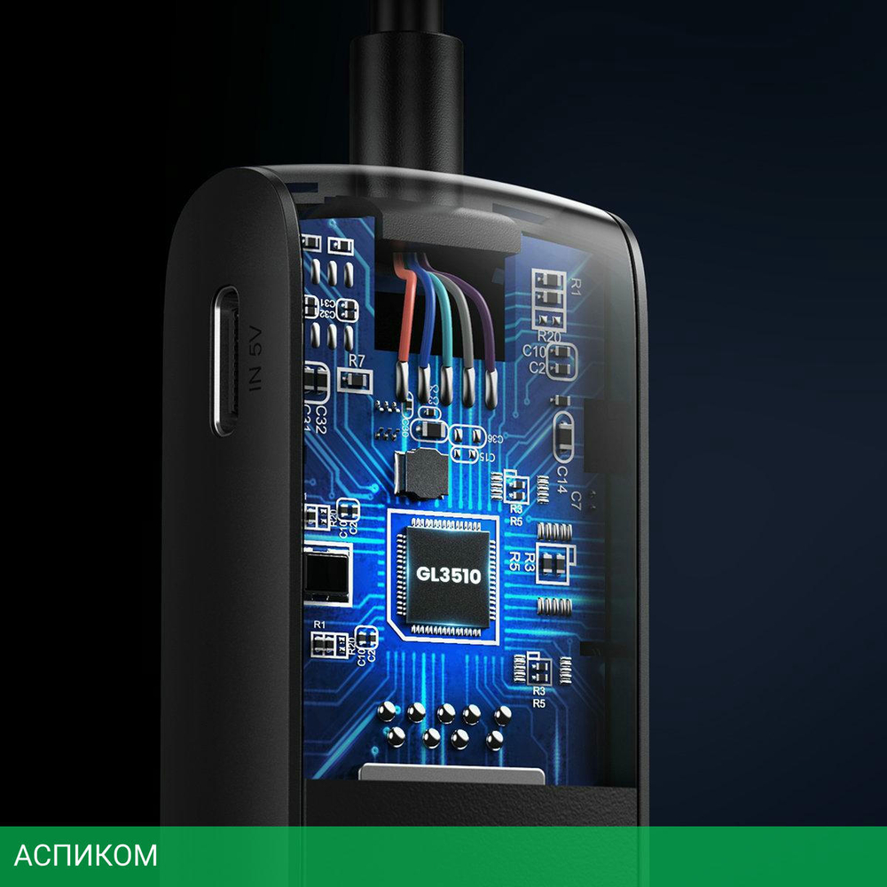 USB-хаб Ugreen CM416-80657 Black (80657)