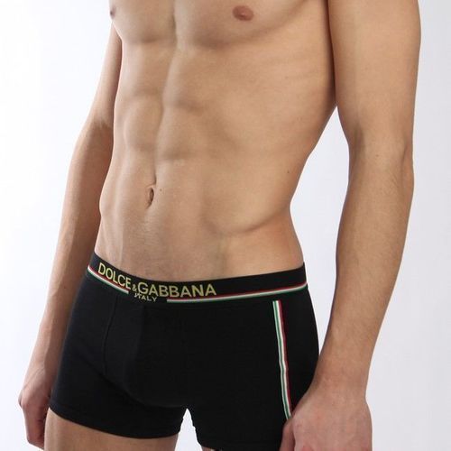 Мужские трусы боксеры черные Dolce Gabbana Italy Boxer