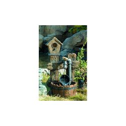 GWXF02400-S GREEN APPLE Фонтан садовый Лесной дом 73,5см | GREEN APPLE