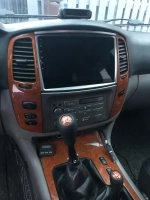 Магнитола для Toyota Land Cruiser 100, Lexus LX470 2002-2007 (экран климата снизу) - Canbox 1098 Android 10, 8-ядер, SIM-слот