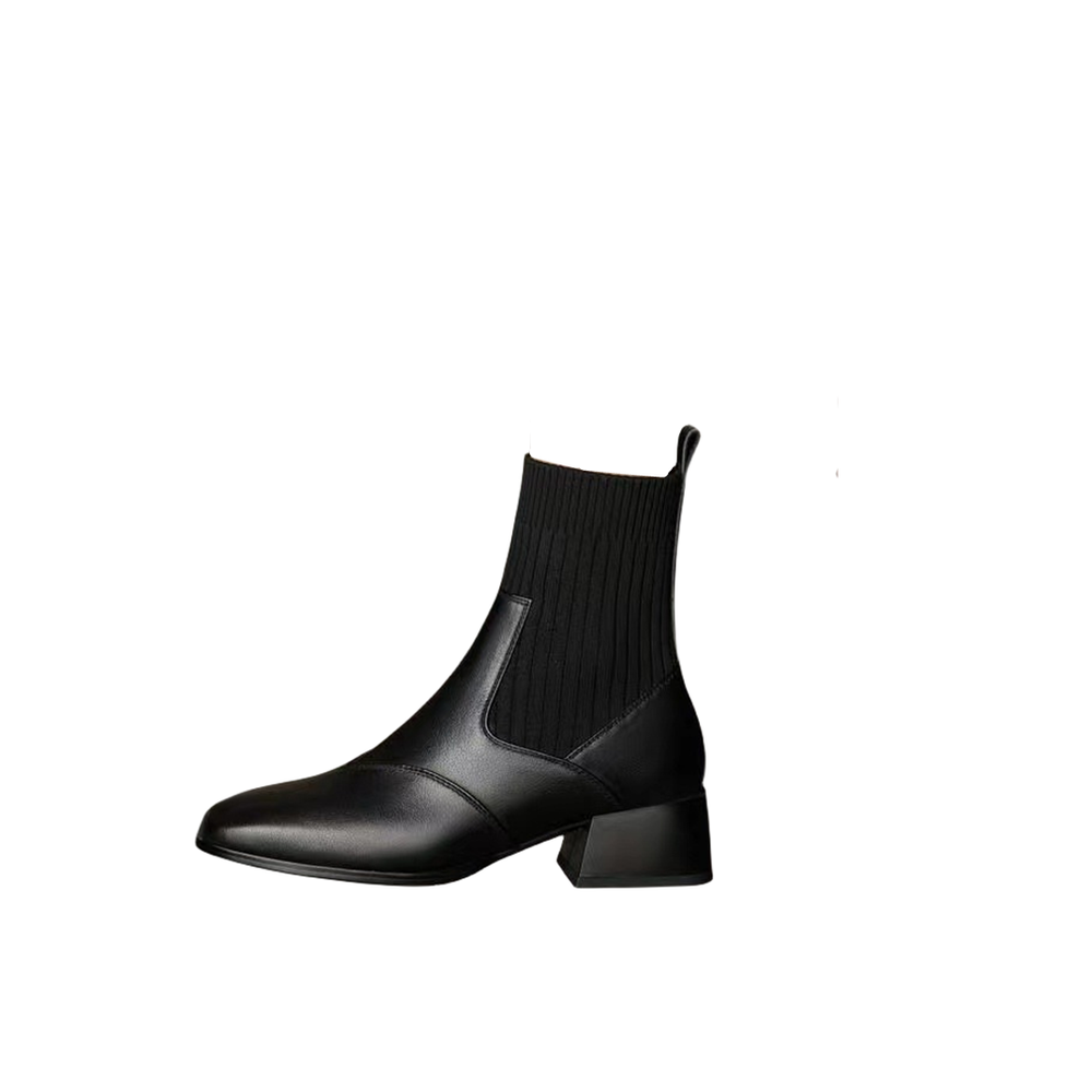 ABCFJG Stretch & Sock Boots Women"s Black, Brown