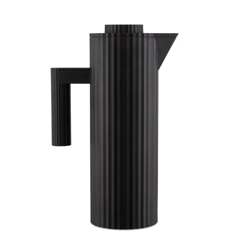 Alessi - Термокувшин Plisse 1л черный / артикул   MDL12 B  / GTIN 8003299461370