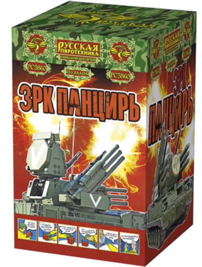 Связка римских свечей «ЗРК Панцирь» (0,3 х 153) 1/9/1