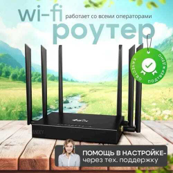 WiFi Роутер 4G супер мощный с поддержкой сим карты, металлический корпус, настенный/настольный
