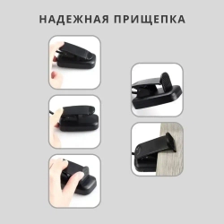 Лампа для чтения на прищепке, фонарик для чтения книги, светильник настольный для школьника