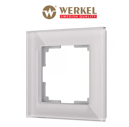 WERKEL Рамка на 1 пост (дымчатый,стекло) Favorit W0011117