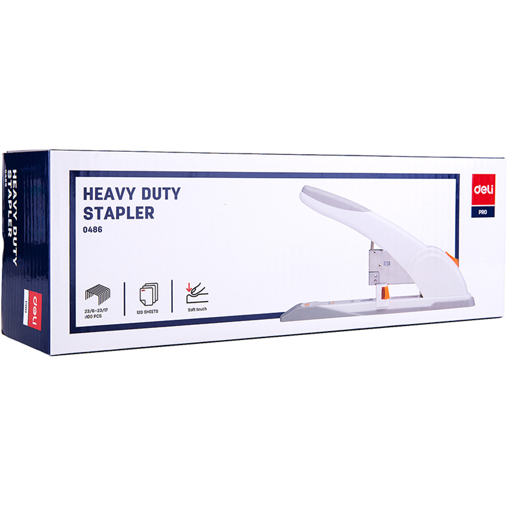 Степлер DELI "Pro" до 120 листов (скобы 23/8 - 23/17)