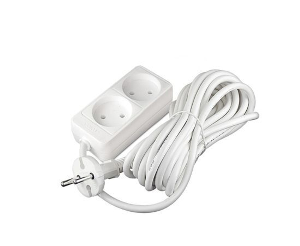 Удлинитель 2х7м без заземл. 10А IP20 2.2кВт ПВС Союз 481S-1207