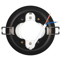 Светильник встраиваемый ЭРА DK116 BK под лампу GX53 черный | Встраиваемые светильники Для ламп GX53