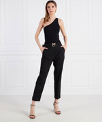 Льняное брюки с ремешком Pinko - черный(100437 A0LT)