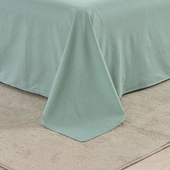 Лавр (зеленый) КПБ сатин 1.6