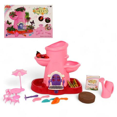 Набор "Садовод" свет/звук, с аксесс, 2цв. в ассорт, грунт и семена, в коробка