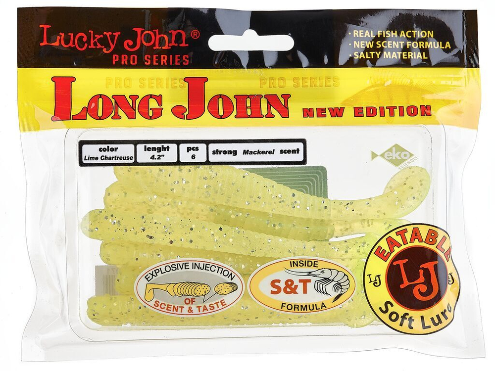 Виброхвосты съедобные LJ Pro Series LONG JOHN 4.2in (10.70)/071 6шт.