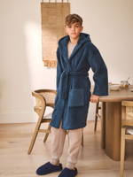 Халат флисовый для мальчика Next N23-825, Темно-синий