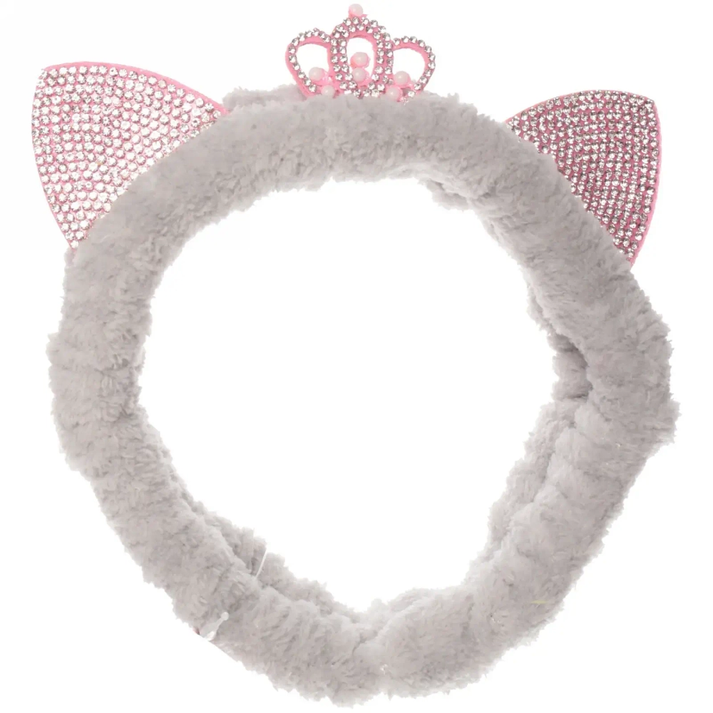 Повязка на голову «Beauty Mapafet- Принцесса», цвет розовый, голубой, сиреневый и серый, 20*6см (упаковка белый ZIP пакет)