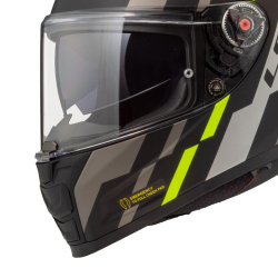 LS2 Мотошлем туринговый FF811 VECTOR II TRON матовый черно-желтый