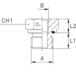 Соединение PFE BSP 1" BSP 3/8"