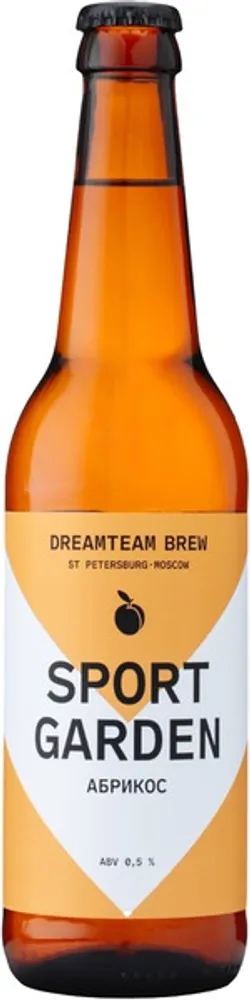 Пиво Дримтим Брю Спорт Гарден Абрикос Безалкогольное / Dreamteam Brew Sport Garden Apricot Alkoholfrei 0.45 - стекло